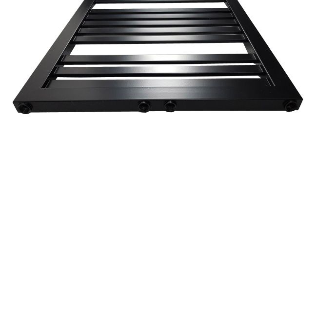 Sort badeværelsesradiator Kleo 128 x 54 cm