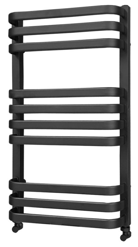 Luxrad Piatto badeværelsesradiator 72,6 x 43 cm mat-sort