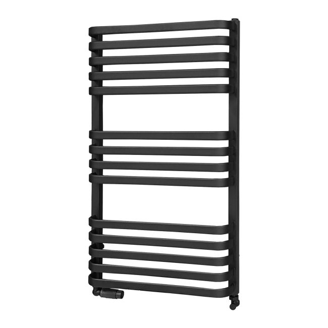 Luxrad Piatto badeværelsesradiator 93,4 x 53 cm mat-sort