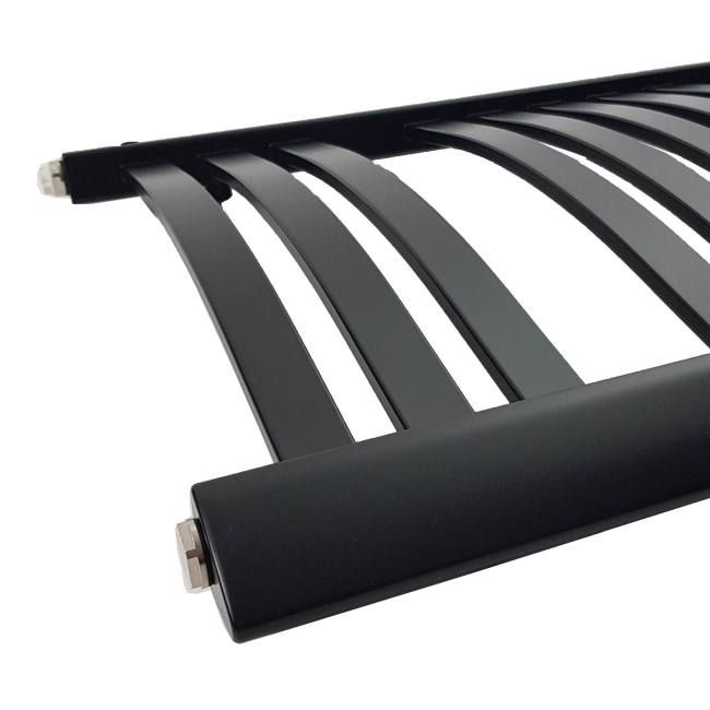 Sort badeværelsesradiator Rubin 115 x 48 cm