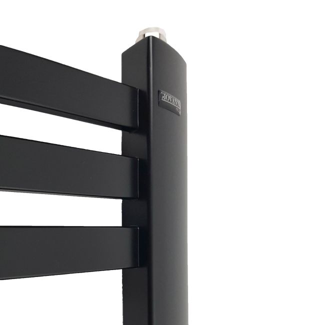 Sort badeværelsesradiator Rubin 115 x 48 cm