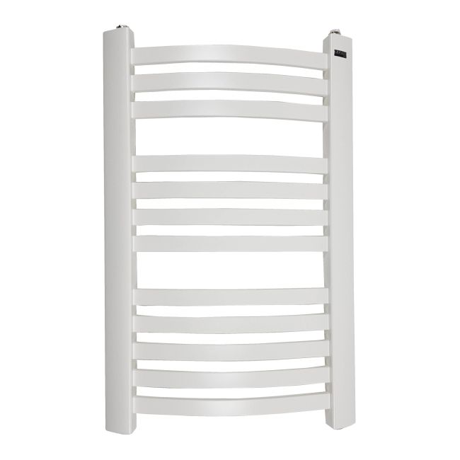 Mat hvid badeværelsesradiator Rubin 75 x 48 cm