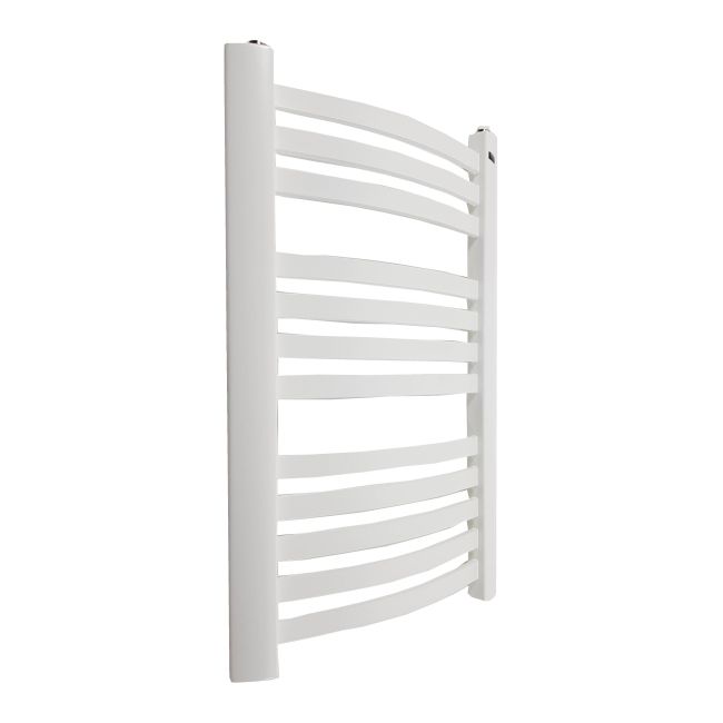 Mat hvid badeværelsesradiator Rubin 75 x 48 cm