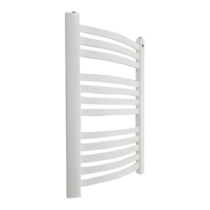 Mat hvid badeværelsesradiator Rubin 75 x 48 cm
