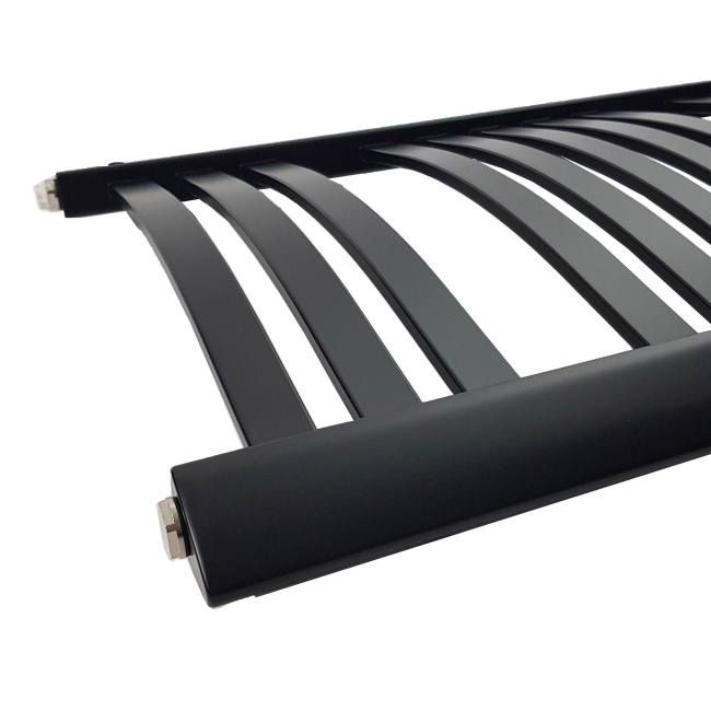 Sort badeværelsesradiator Rubin 95 x 48 cm