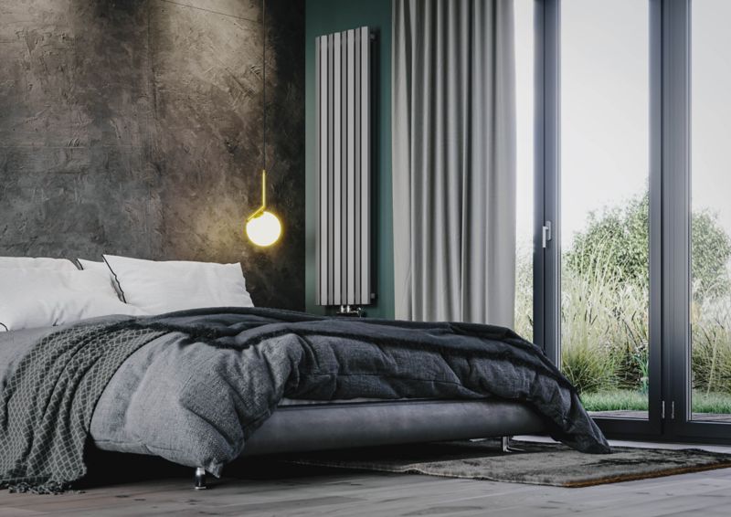 Terma Edit badeværelsesradiator 160 x 43 cm sølv