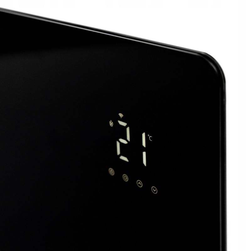 Infrarødt Varmepanel Glas 120x68 cm 720W Sort WiFi