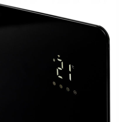 Infrarødt Varmepanel Glas 120x68 cm 720W Sort WiFi
