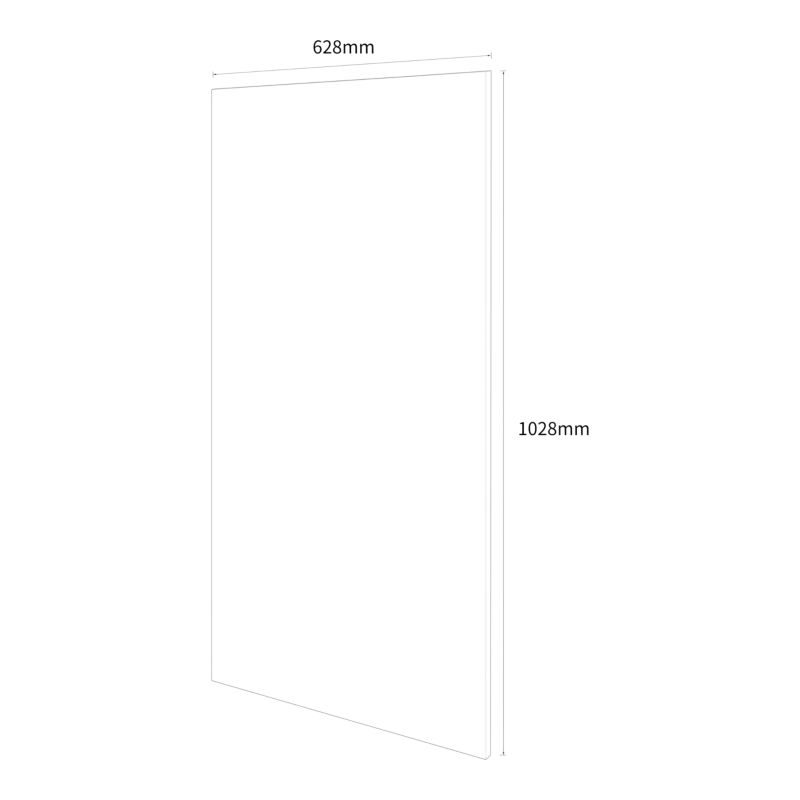 Infrarødt Varmepanel 63x103 cm 600W Hvid