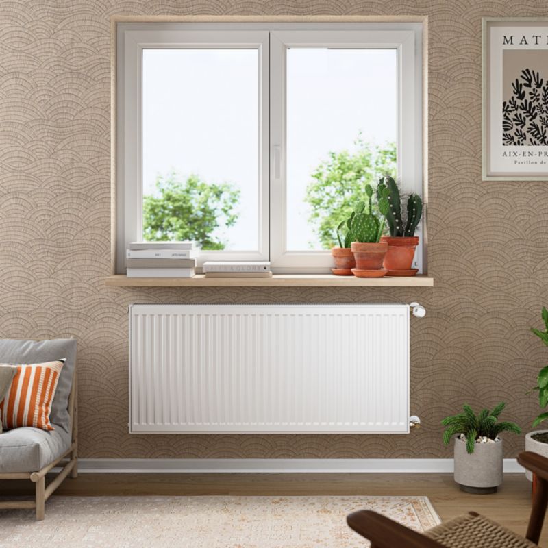 Stålradiator C22 55x120 cm Hvid