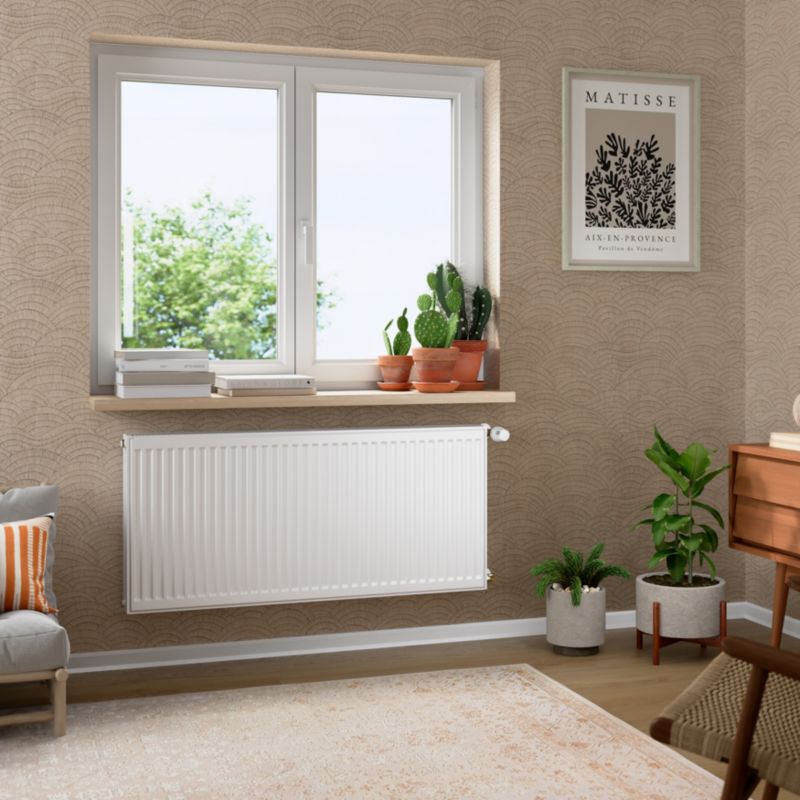 Stålradiator C22 55x120 cm Hvid