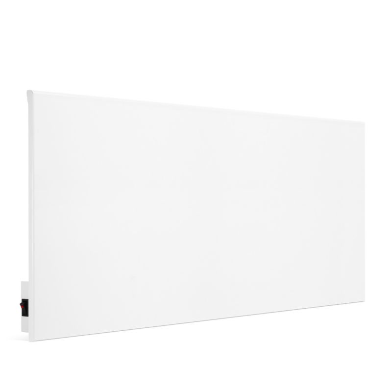 Stålradiator med infrarød varme HD-WAVE STEEL med tænd/sluk-knap 750 W hvid