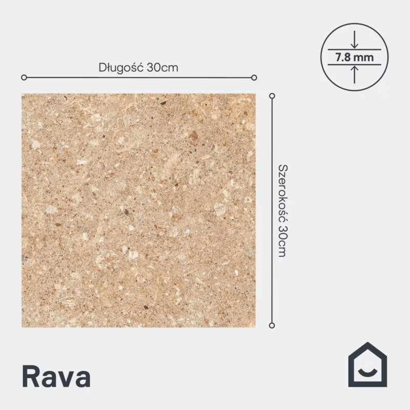 Gulvflise Rava 30x30 cm 1,35 m²