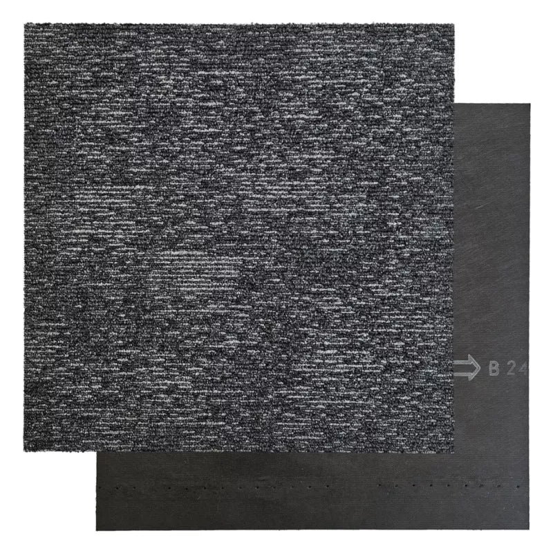 Gulvflise Tæppe EMBER 6976 50x50 cm Grå 5 m²