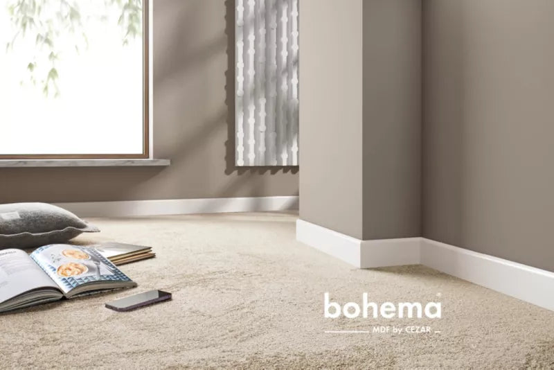 Gulvliste MDF Greywick 220 cm Grå 1 stk.
