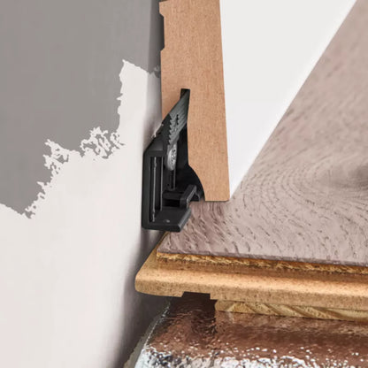 Gulvliste MDF Industrial 220x8x1,3 cm Grå