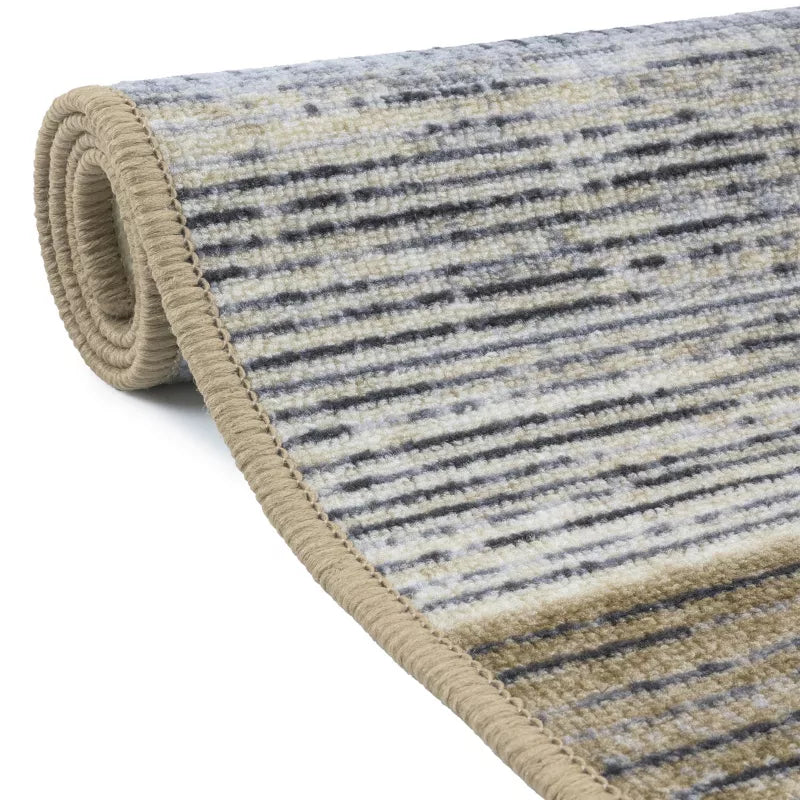 Gulvløber 60x100 cm Beige Antiskrid Polyester
