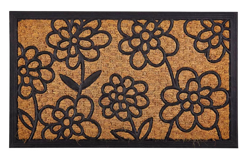 Gulvmåtte Kokosfiber 45x75 cm Brun