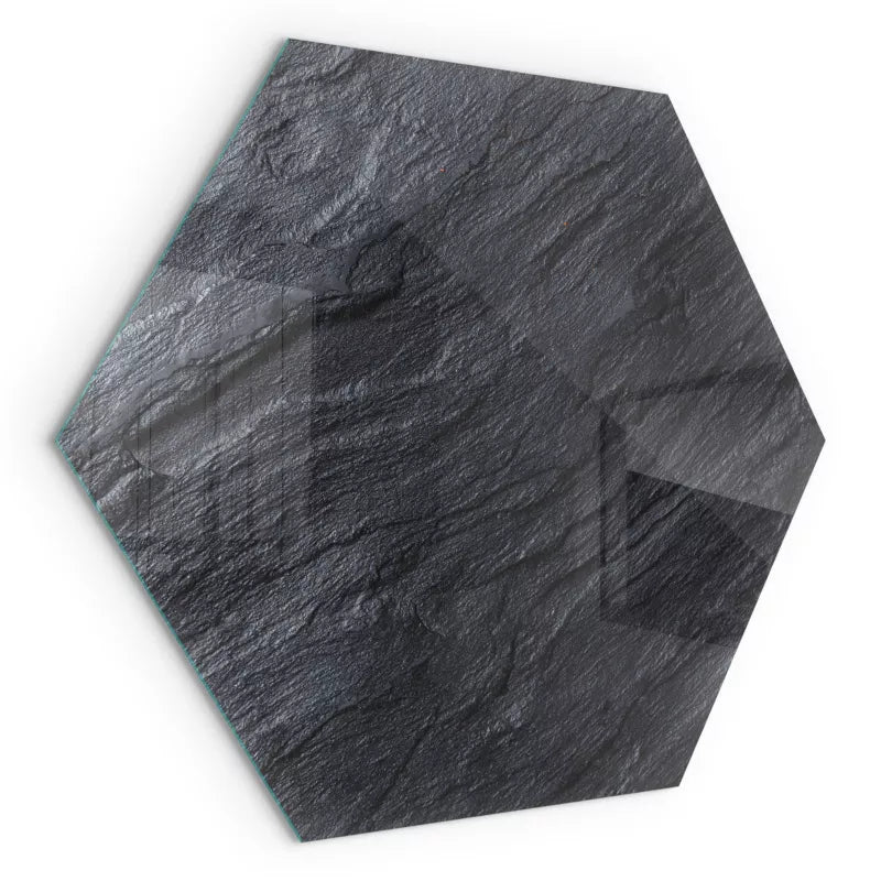 Gulvplade til Brændeovn 40x40 cm Hærdet Glas Stenlook | 4070621516118