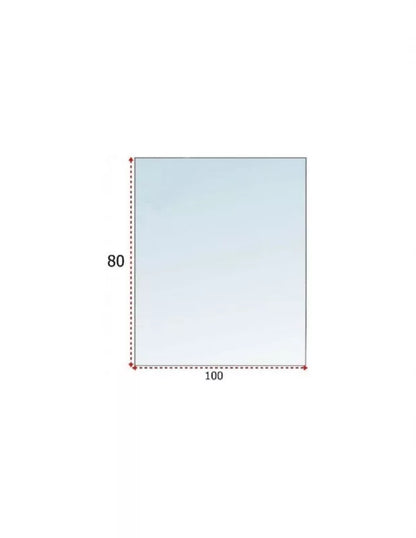 Gulvplade Hærdet Glas 100x80 cm | 5904326321939