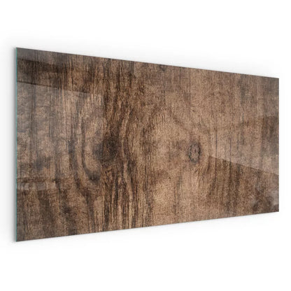 Gulvplade til Brændeovn 120x60 cm Hærdet Glas Træmønster