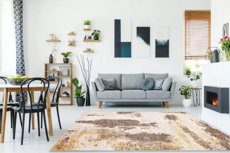Gulvtæppe 120x170 cm Beige AT3689
