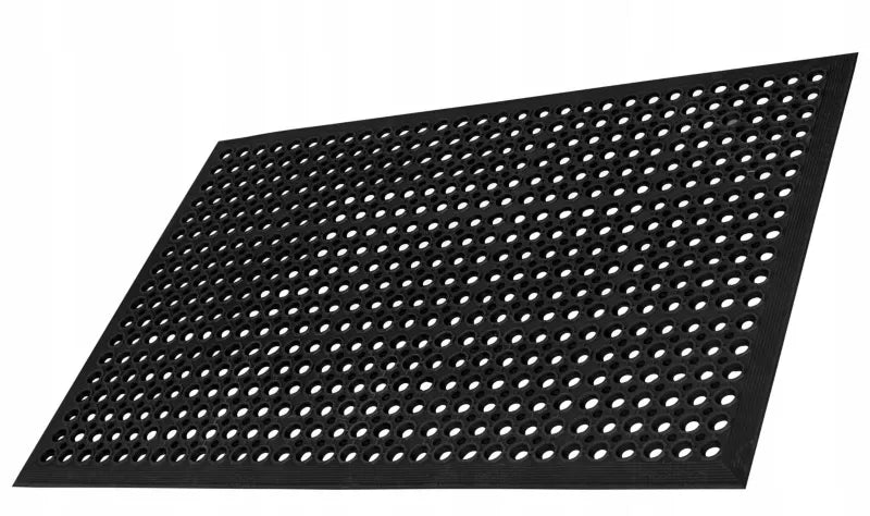 Gummimåtte med rampe 120x180 cm Sort
