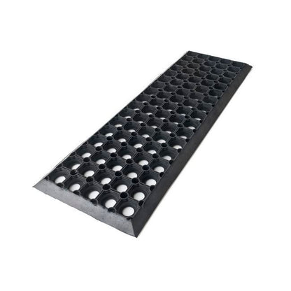 Gumminakladning til Trapper 75 x 25 cm Sort