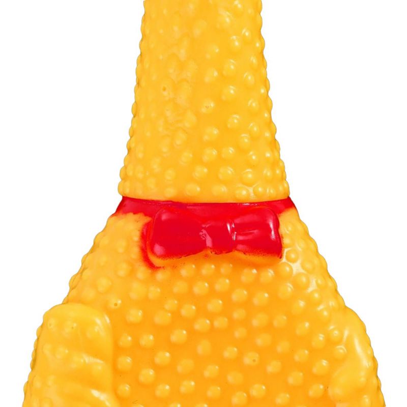 Springos gummi kylling legetøj til hund 37 cm, bide- og trækleg, 1 stk.