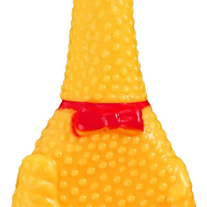 Springos gummi kylling legetøj til hund 37 cm, bide- og trækleg, 1 stk.