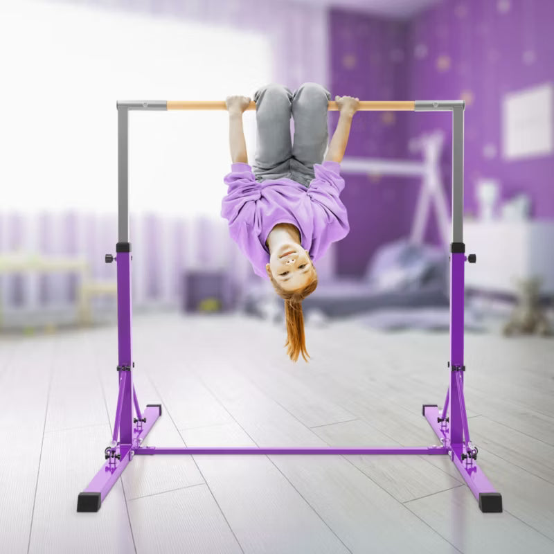 Gymnastikbarre Børn 95,5-150 cm Lilla