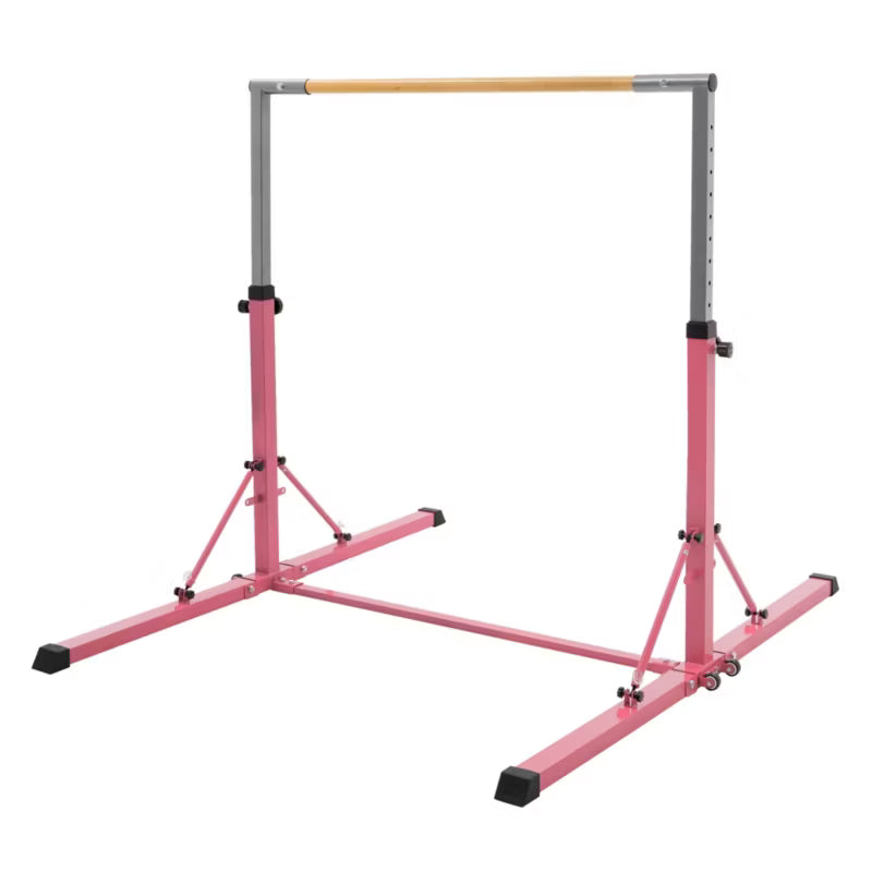 Gymnastikbarre Sammenklappelig 95,5-150 cm Træ Stål