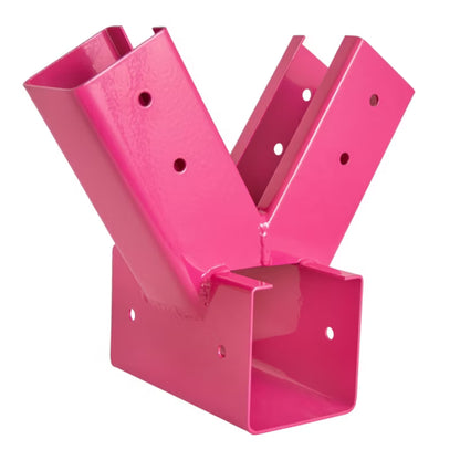 Gyngebeslag 90° 9x9 cm Rosa Stål