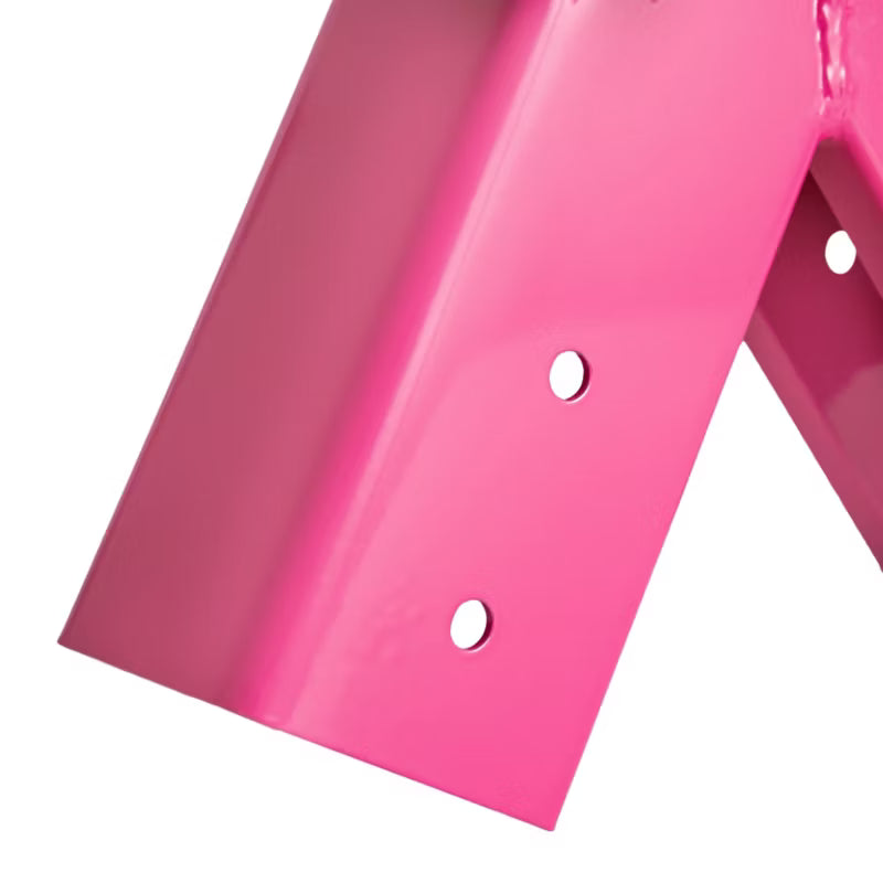 Gyngebeslag 90° 9x9 cm Rosa Stål