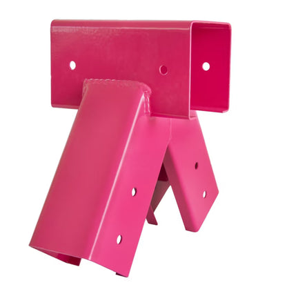 Gyngebeslag 90° 9x9 cm Rosa Stål