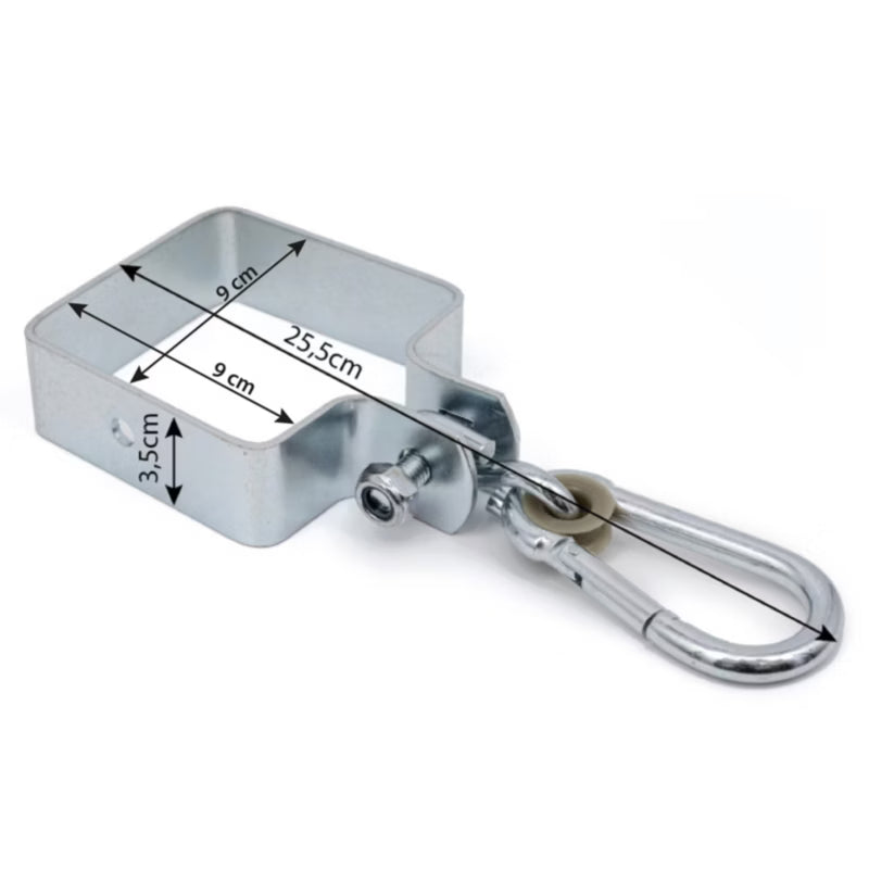Gyngebeslag Firkantet 9x9 cm Galvaniseret Stål