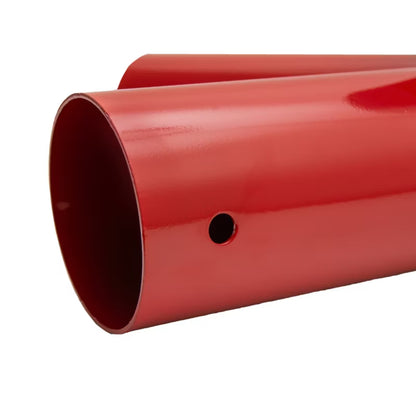 Gyngebeslag Rund 100x80 mm 90 Grader Rød