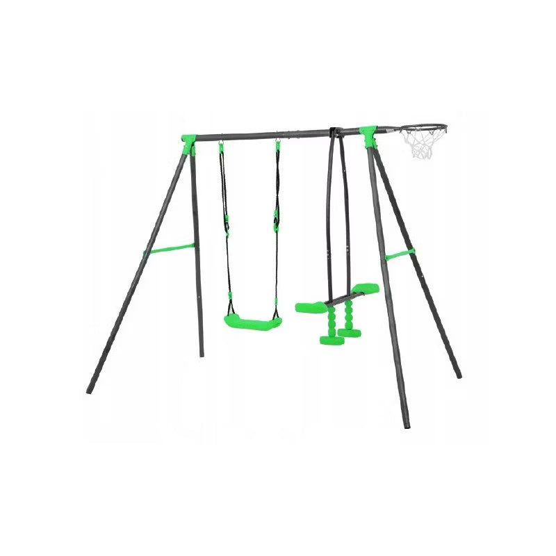 Gyngestativ Aleks 216x140x195 cm Grøn Stål