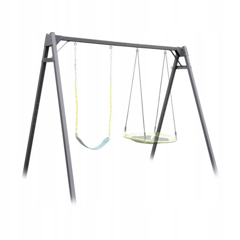 Gyngestativ Dobbelt 253x170x207 cm Stål