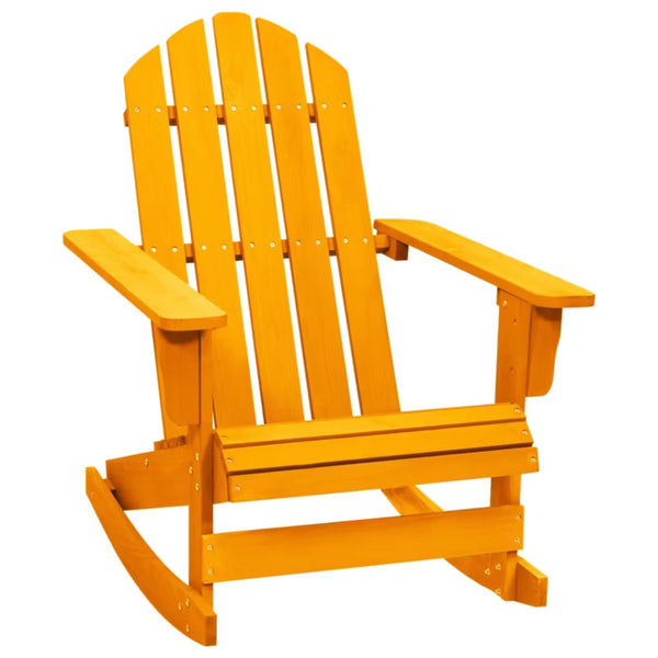 Gyngestol Adirondack 70x91,5x92 cm Orange Træ