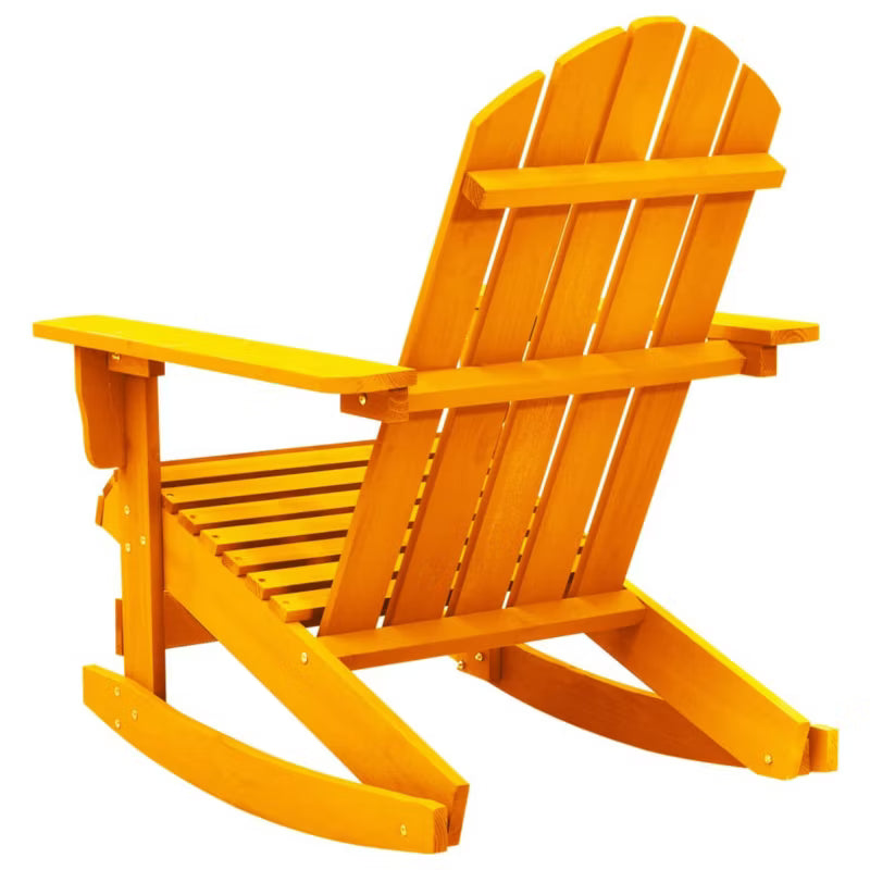 Gyngestol Adirondack 70x91,5x92 cm Orange Træ
