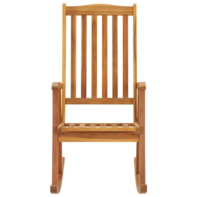 Gyngestol Akacietræ 57x100x117 cm Brun med Hynde | WM-3064186