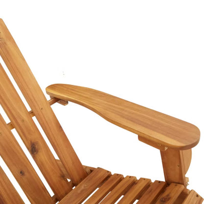 Gyngestol Akacietræ 75x105x90 cm Brun med Hynder WM-360036