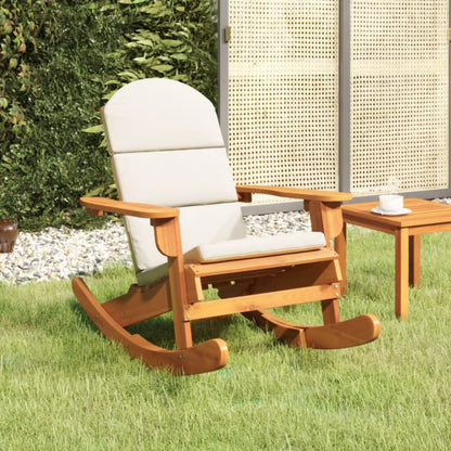 Gyngestol Akacietræ 75x105x90 cm Brun med Hynder WM-360036