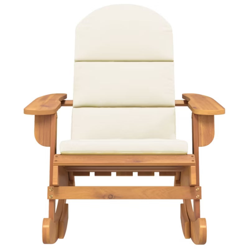 Gyngestol Akacietræ 75x105x90 cm Brun med Hynder WM-360036