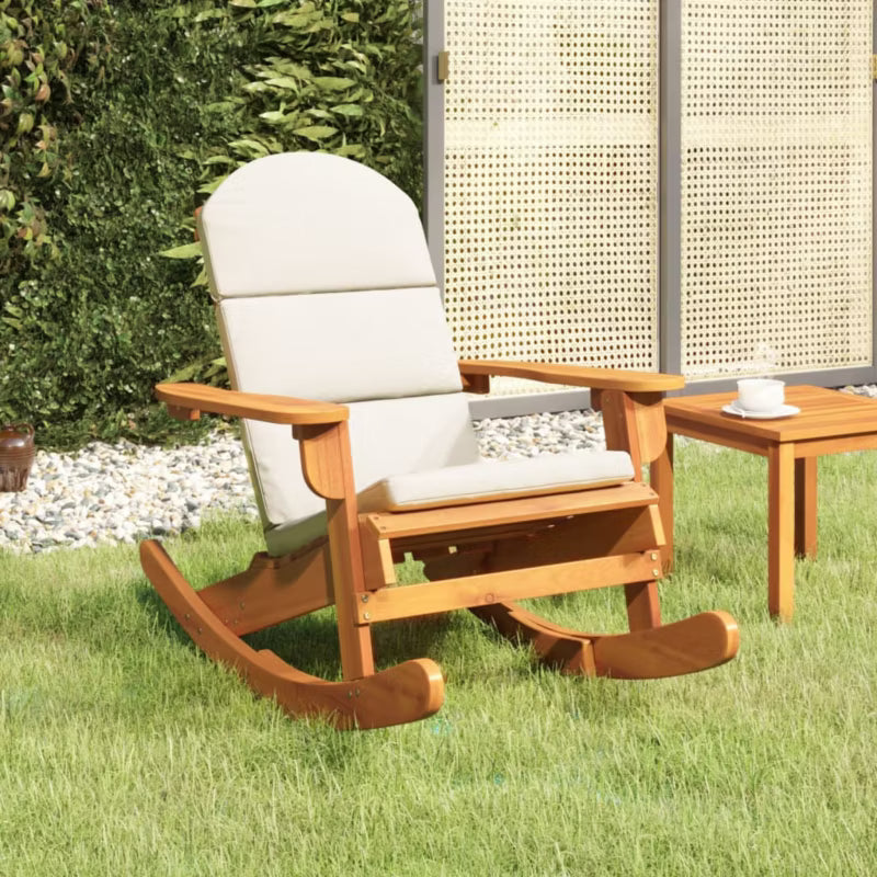 Gyngestol Akacietræ 75x105x90 cm Brun med Hynder WM-360036