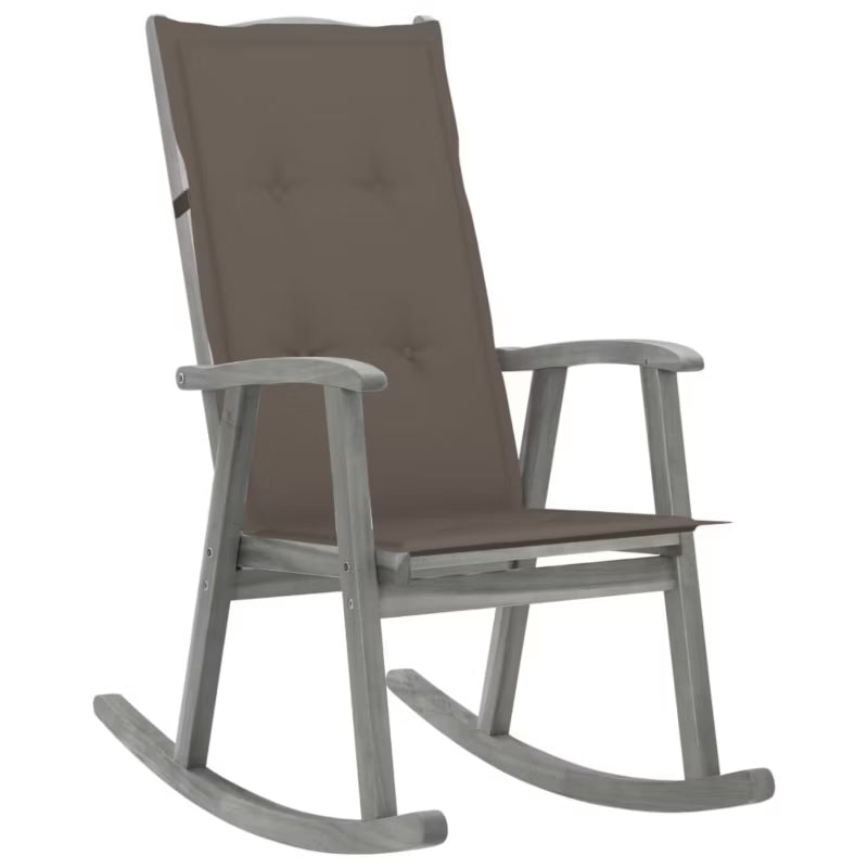 Gyngestol Have Akacietræ 57x100x117 cm Brun med Hynder WM-3064217