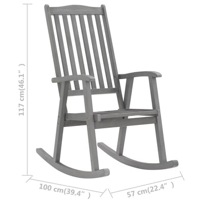 Gyngestol Have Akacietræ 57x100x117 cm Brun med Hynder WM-3064217