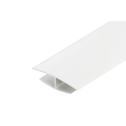 H-Samlingsliste PVC 3 m Hvid