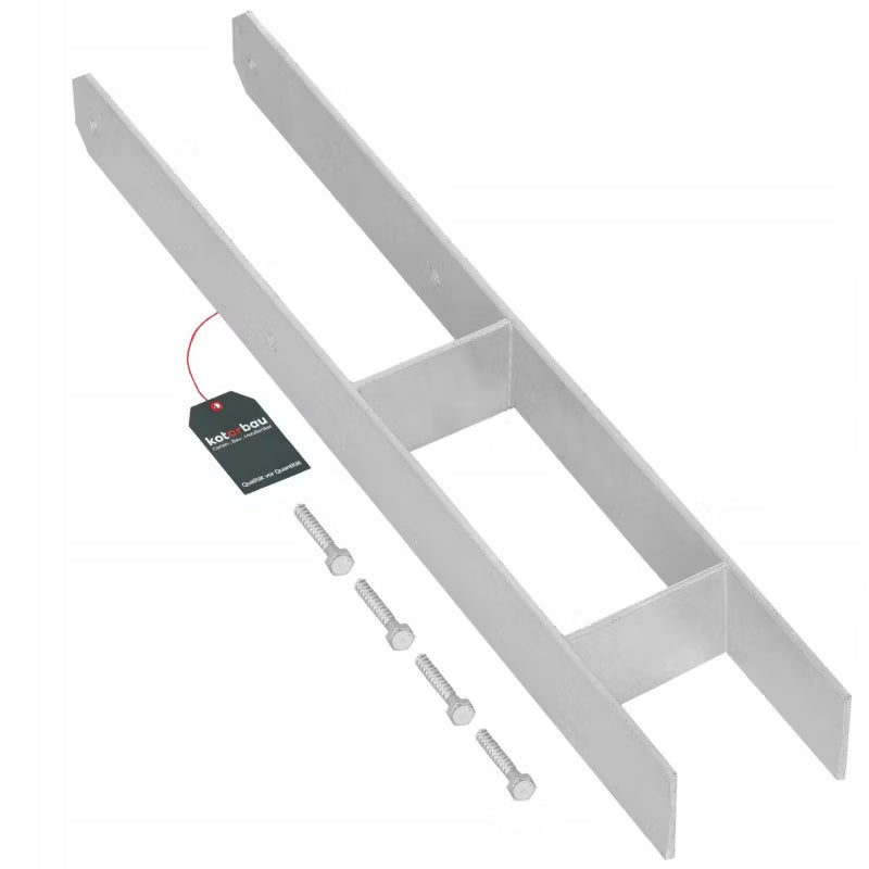 H-Stolpebærer 100x600 mm Varmgalvaniseret Stål